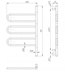 Рушникосушарка ELNA Флюгер 3 (750x460)