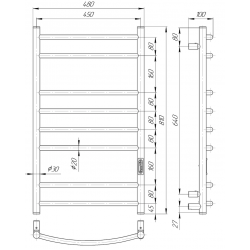 Рушникосушарка ELNA Ладер 8 (810x480)